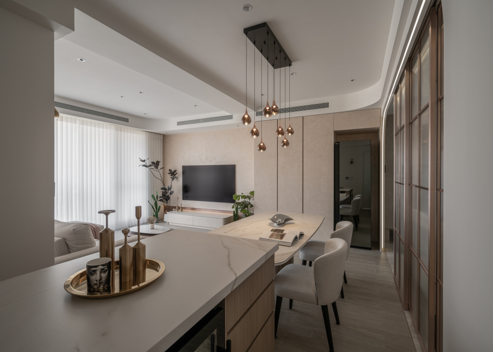 大漾帝設計 客廳及餐庁